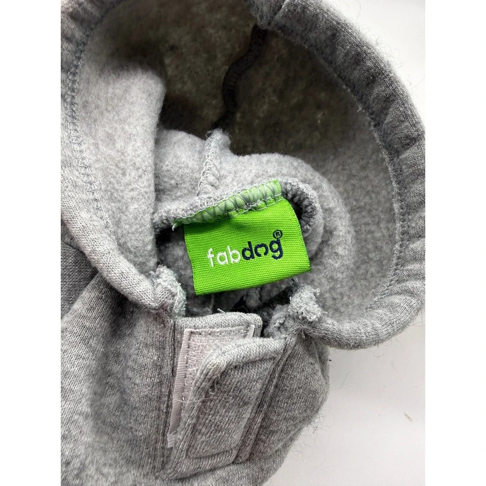 Fabdog Hoodie Dog Small Gray Redneck Roots Graphic Fleece Sweatshirt Country Pet
